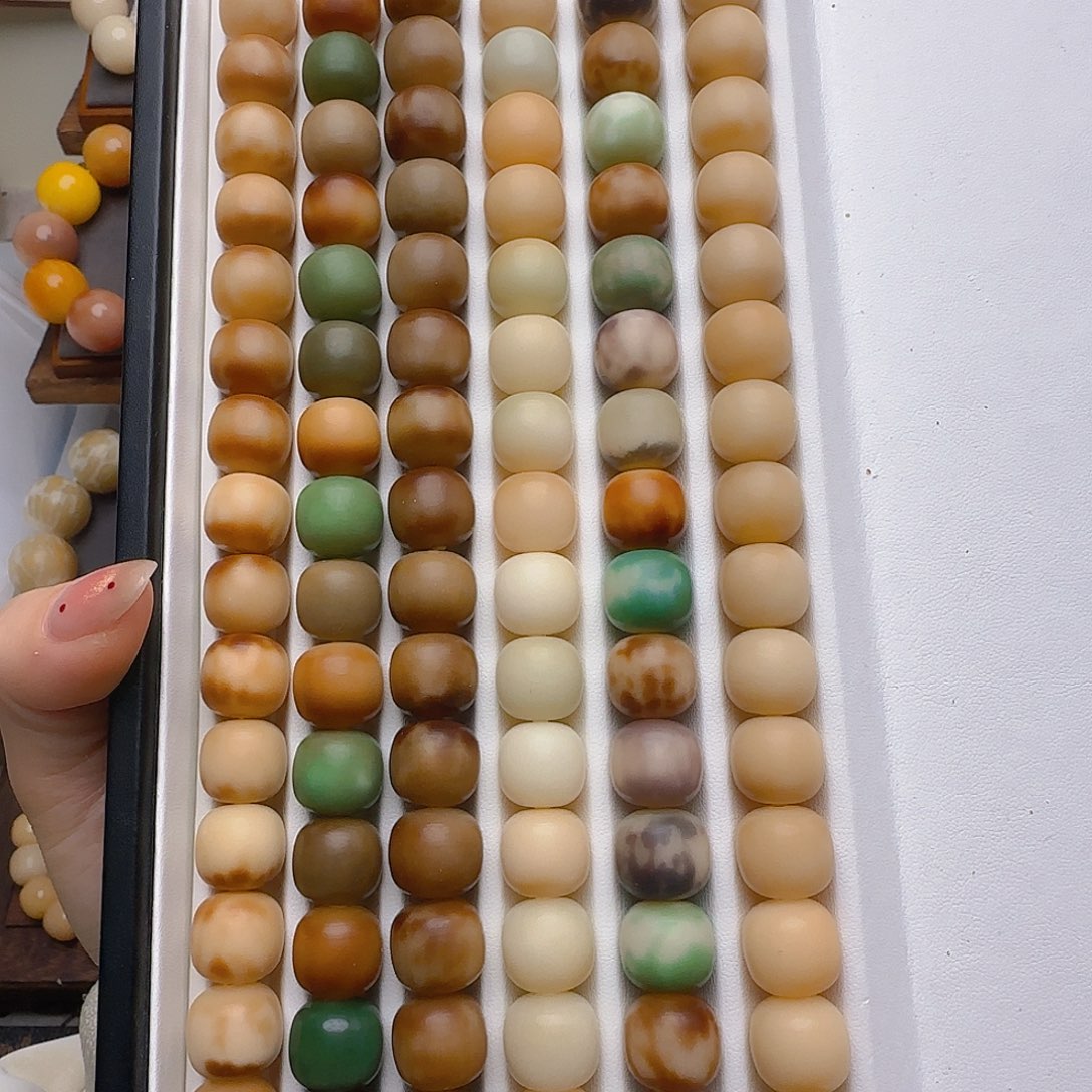 菩提根/象牙果手串手工干磨新品福利13*14奶盖17颗
