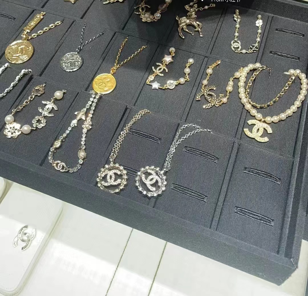 95新 Chanel/香奈儿 【2号孤品】 经典珍珠 满钻 双C百搭项链配饰
