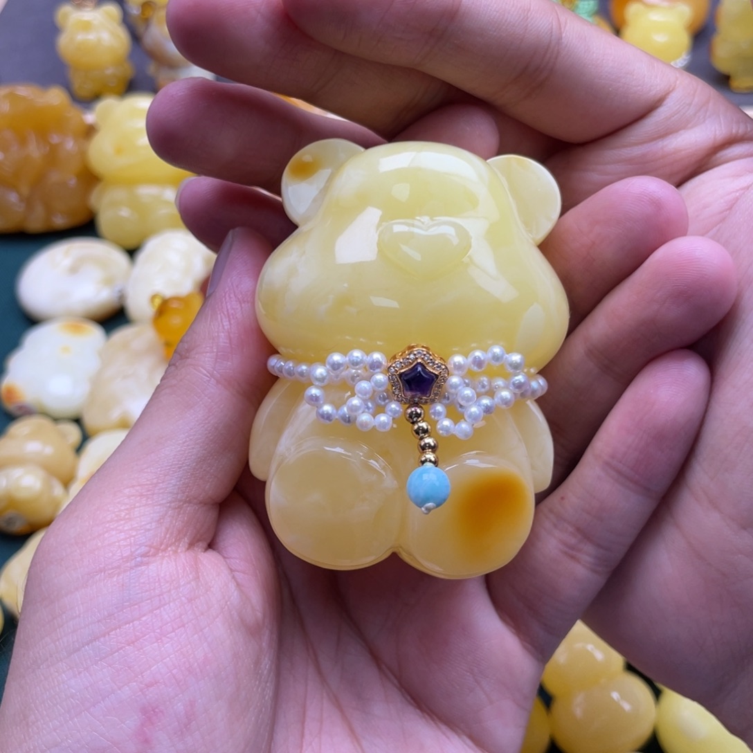 琥珀未镶嵌裸石蜜蜡