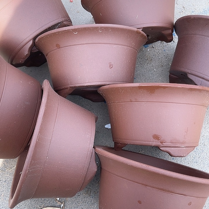 紫砂花盆100-8。18-9.5