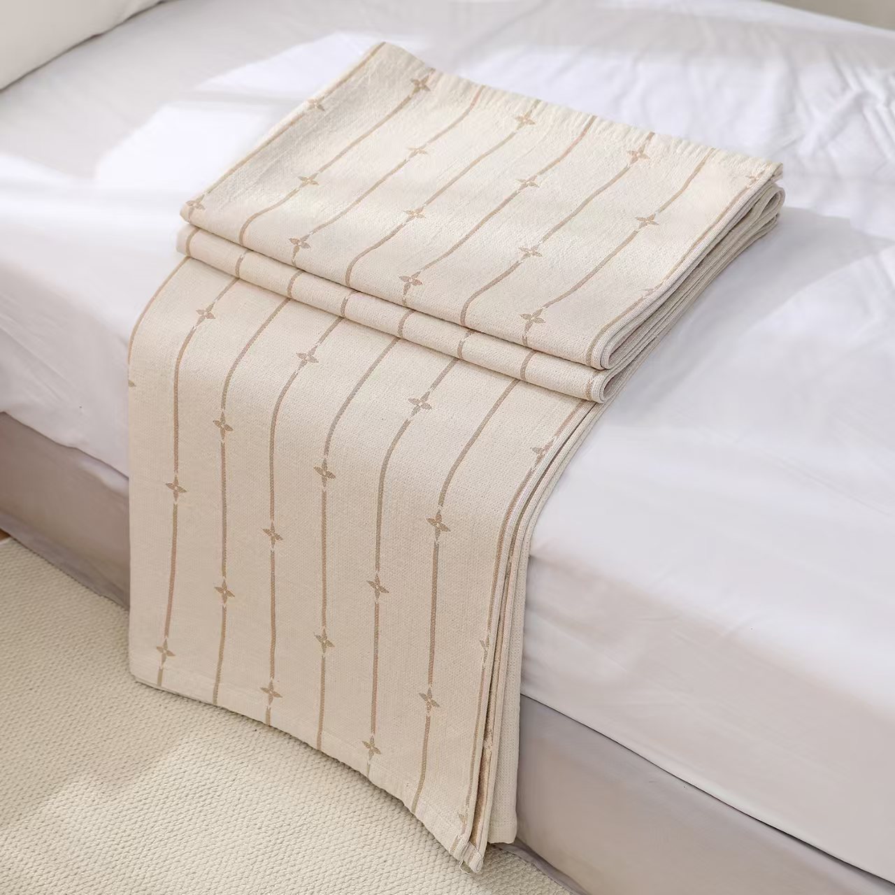 【流星】高端定制雨露麻舒适透气多功能床盖2.1/2.4可机洗