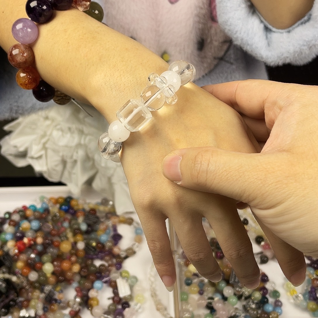 水晶银S925镶嵌手链