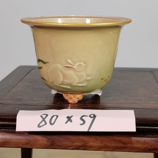 陶大德堂手工手绘釉盆