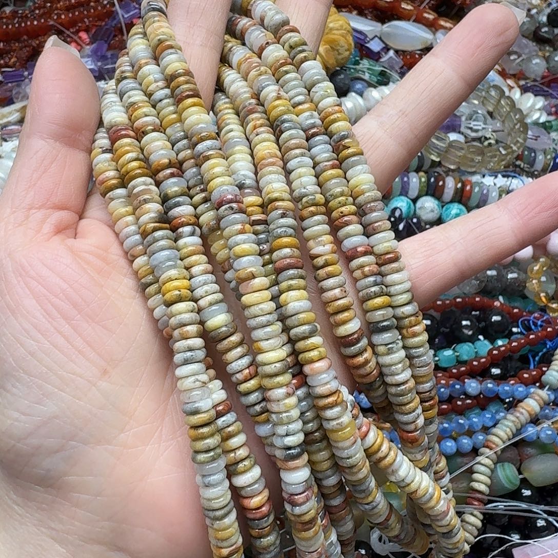 玛瑙/玉髓合金珠宝半成品一条6m疯狂玛瑙隔片