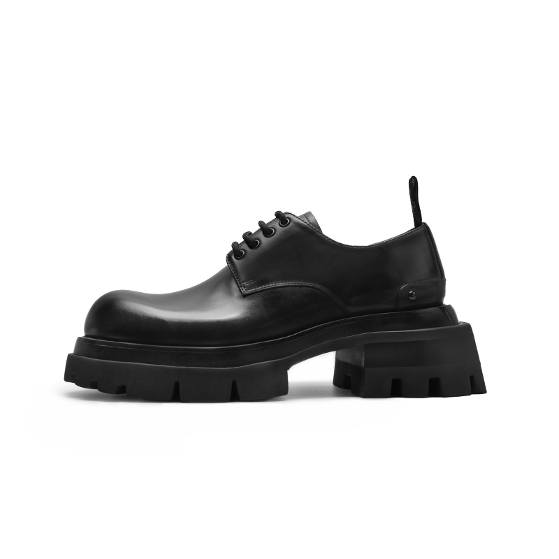 【2025年春季新款】viplander厚底173402增高圆头米奇德比鞋男款