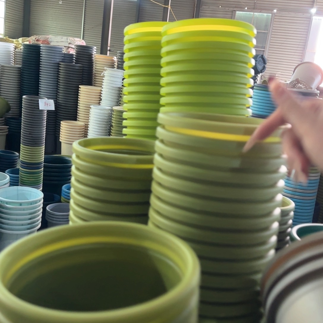 树脂四季盆2#无拖果绿微瑕13