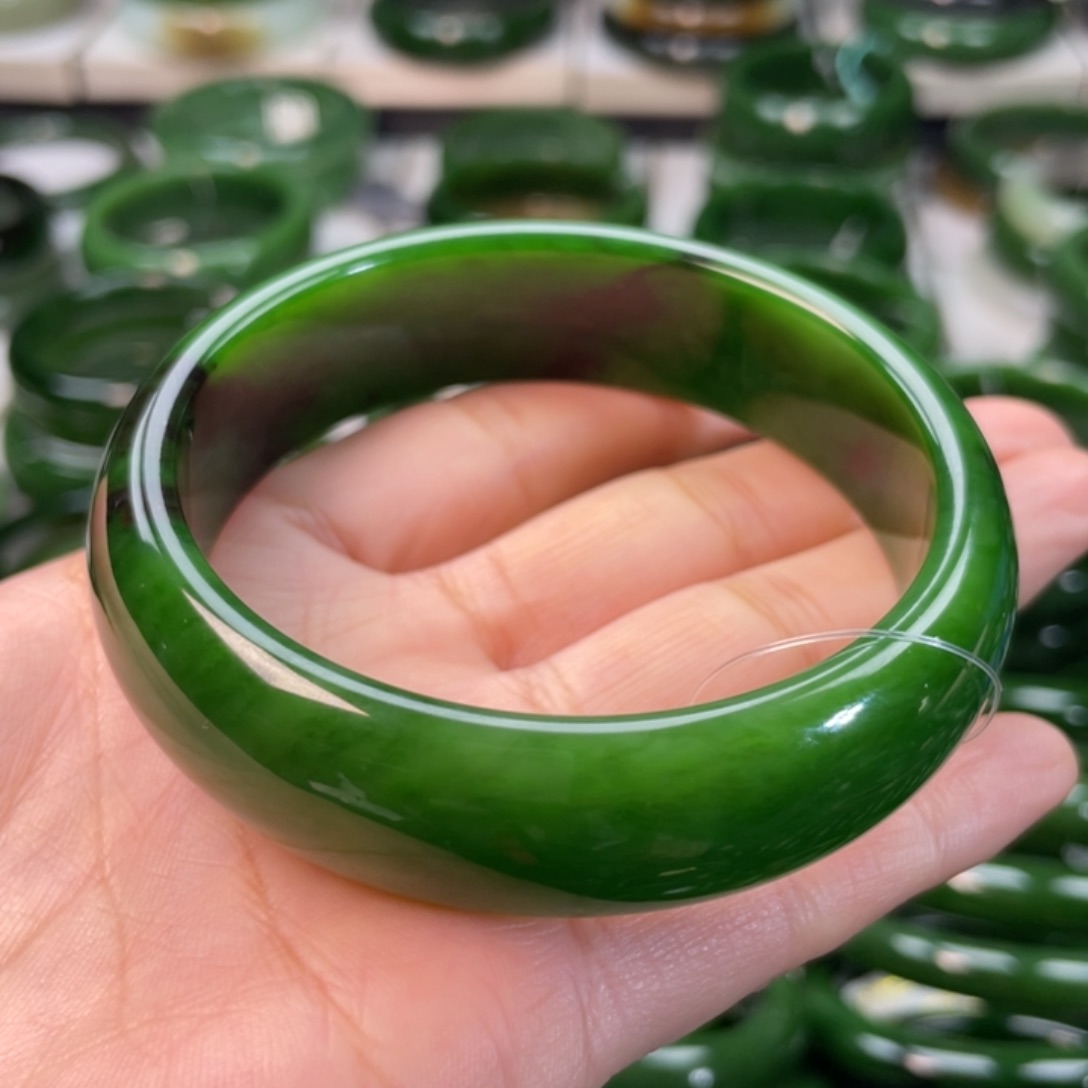 和田玉（碧玉）手镯未镶嵌62