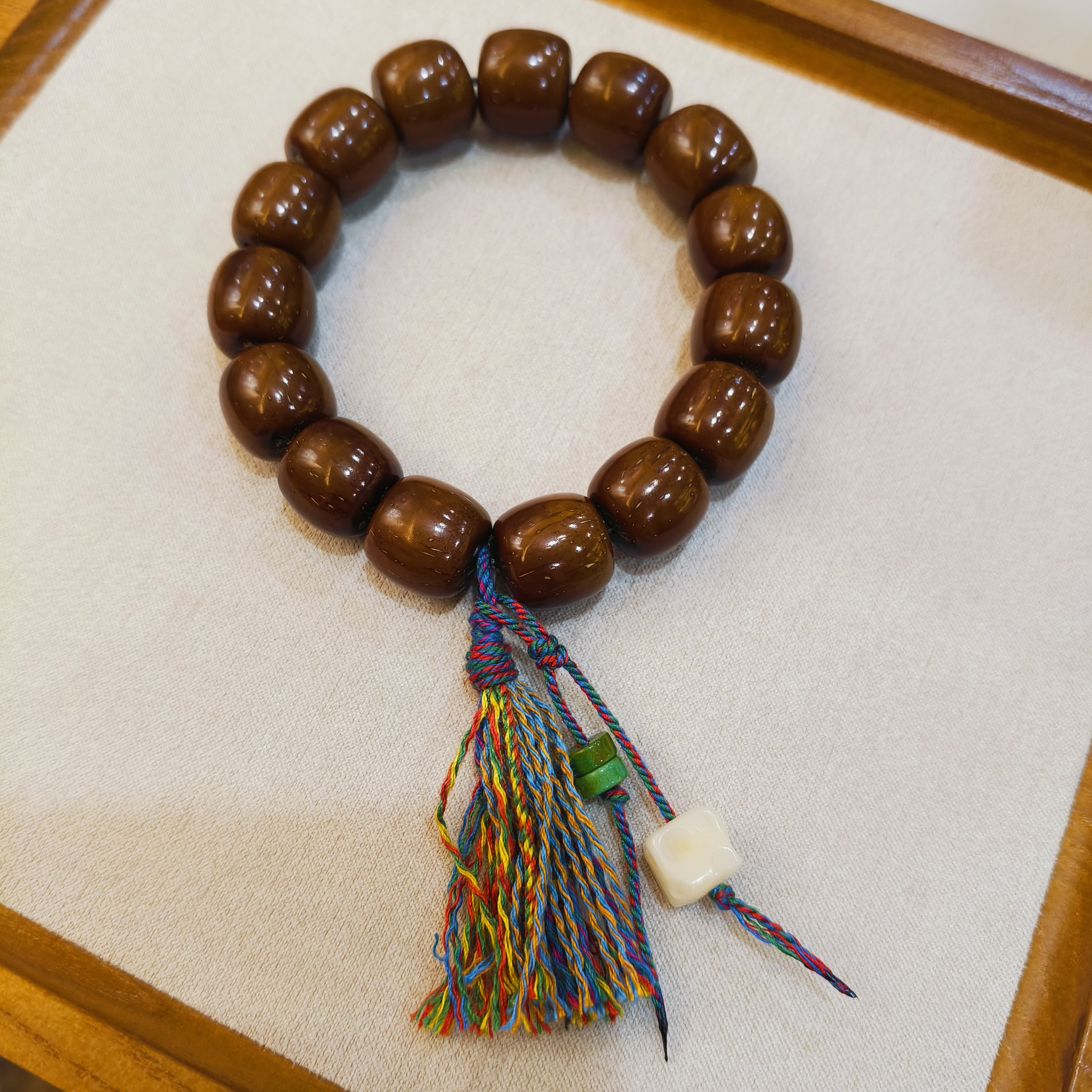 紫金鼠菩提手串14mm