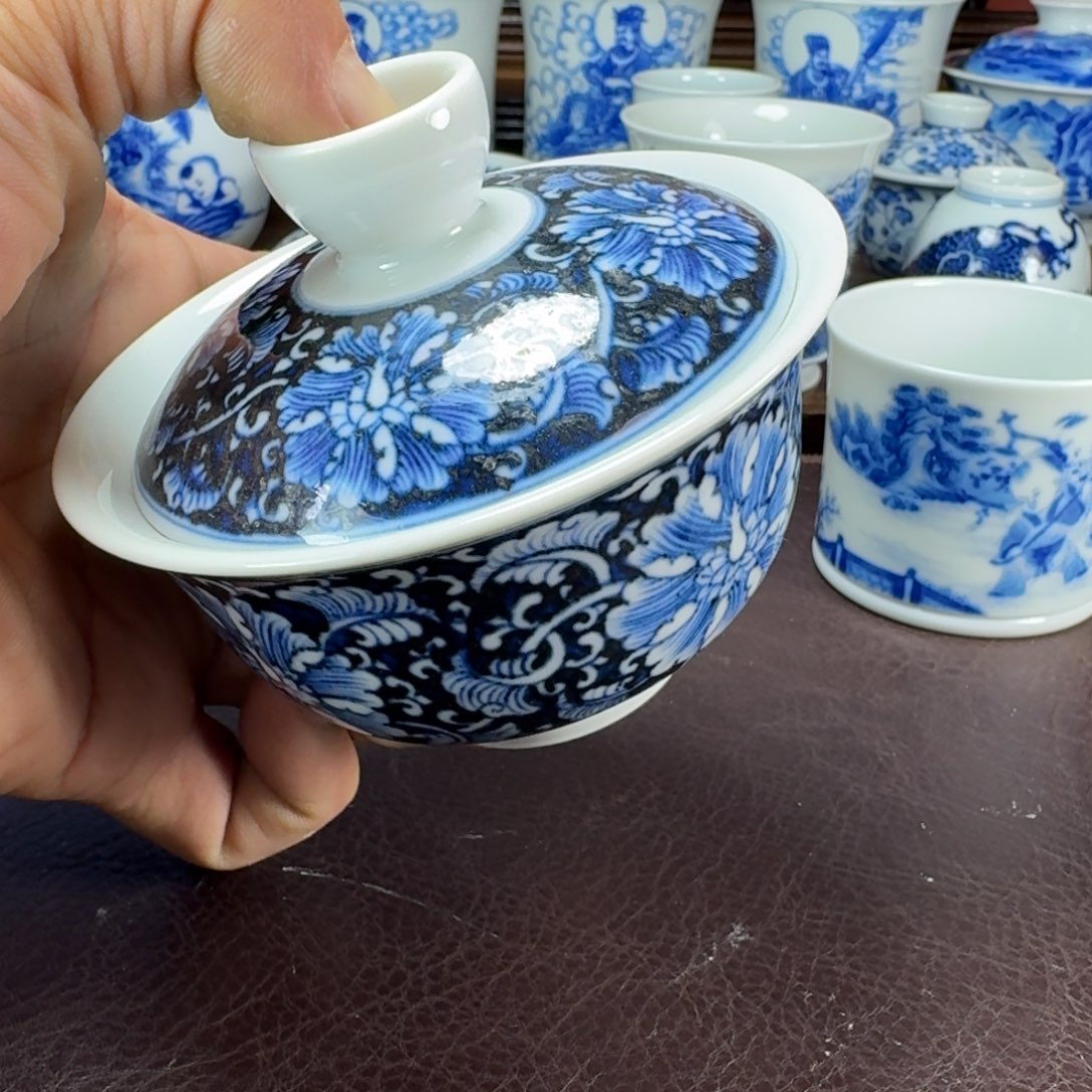 L***y瓷片当代景德镇陶瓷手绘茶具