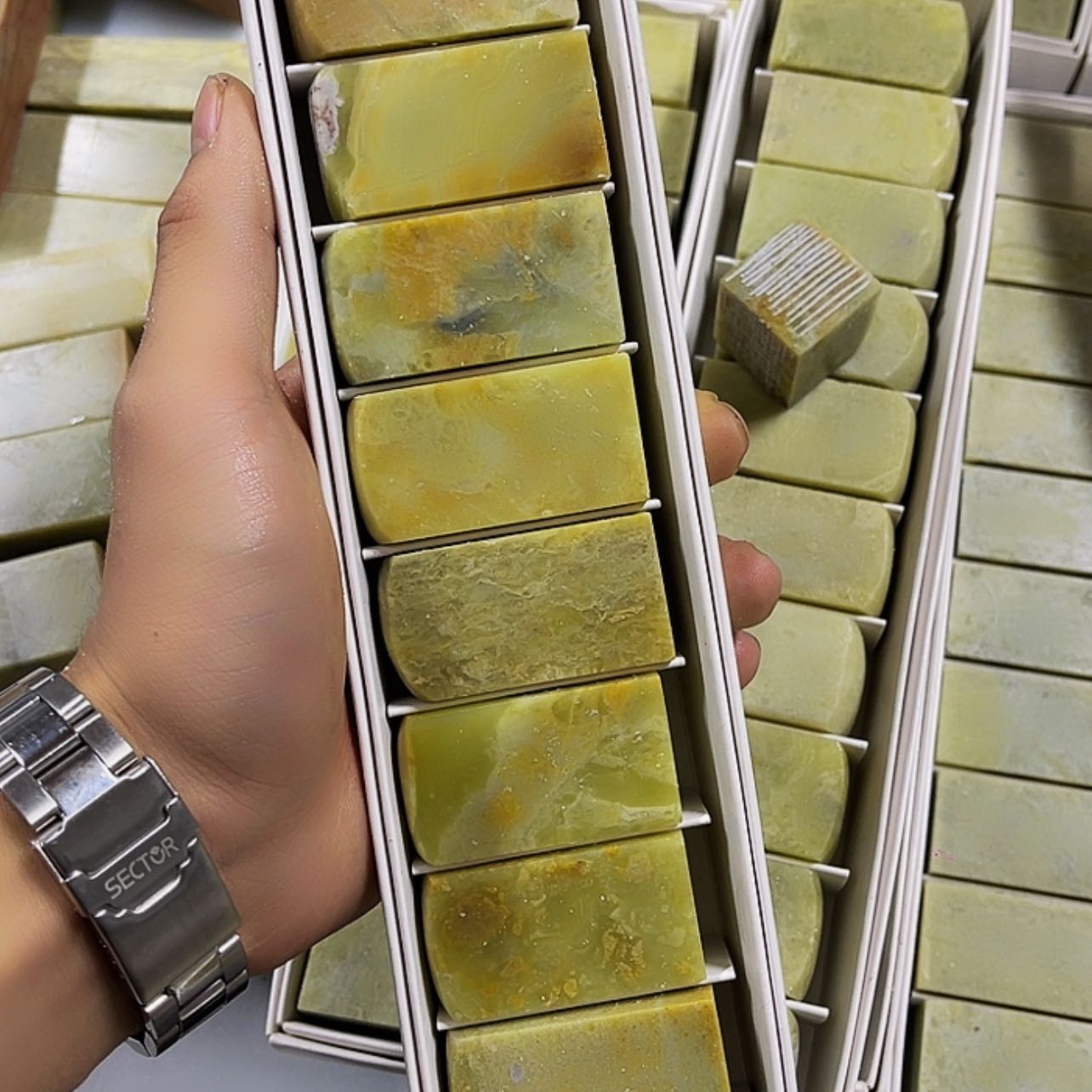 【闪购商品】昌化石印石青田2.5x5圆头黄花