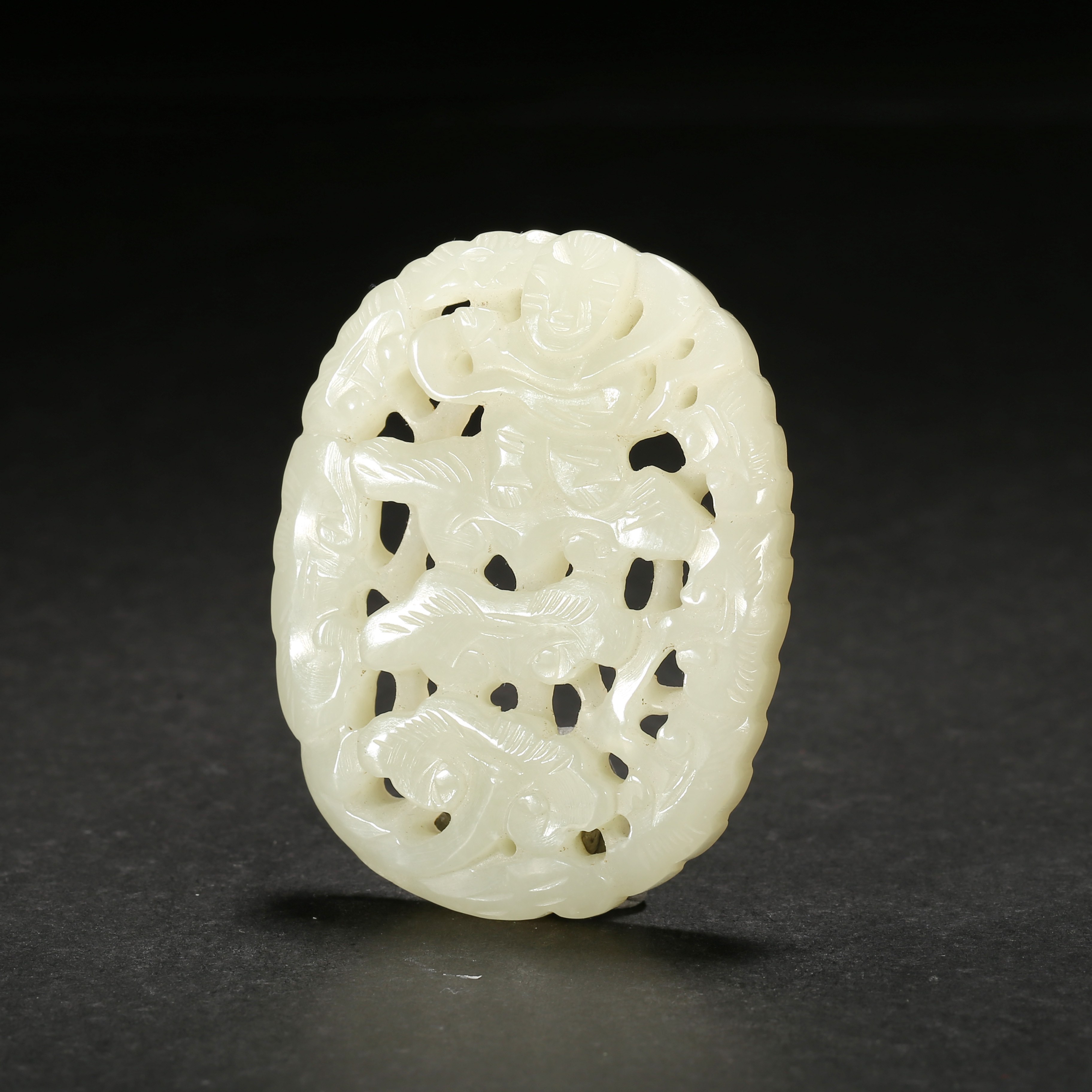 清代*灵芝童子玉佩/03SBJ2640/和田玉【北京文博】