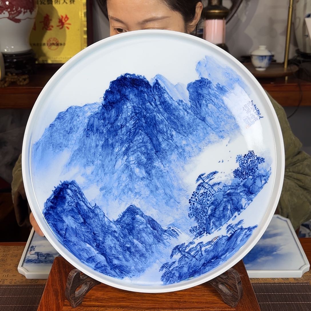 那*他王庆龙老师手绘陶瓷