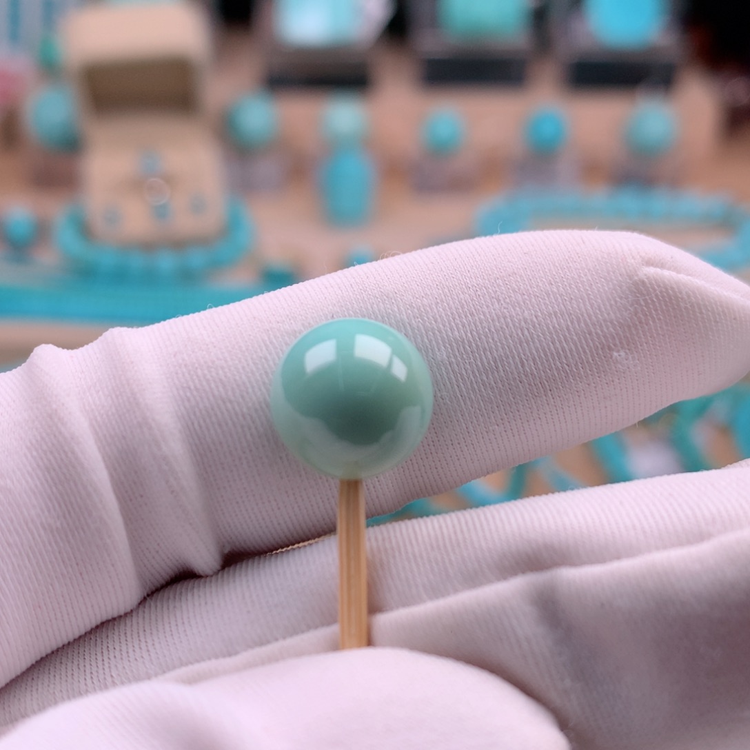 绿松石未镶嵌珠宝奇石10.5mm