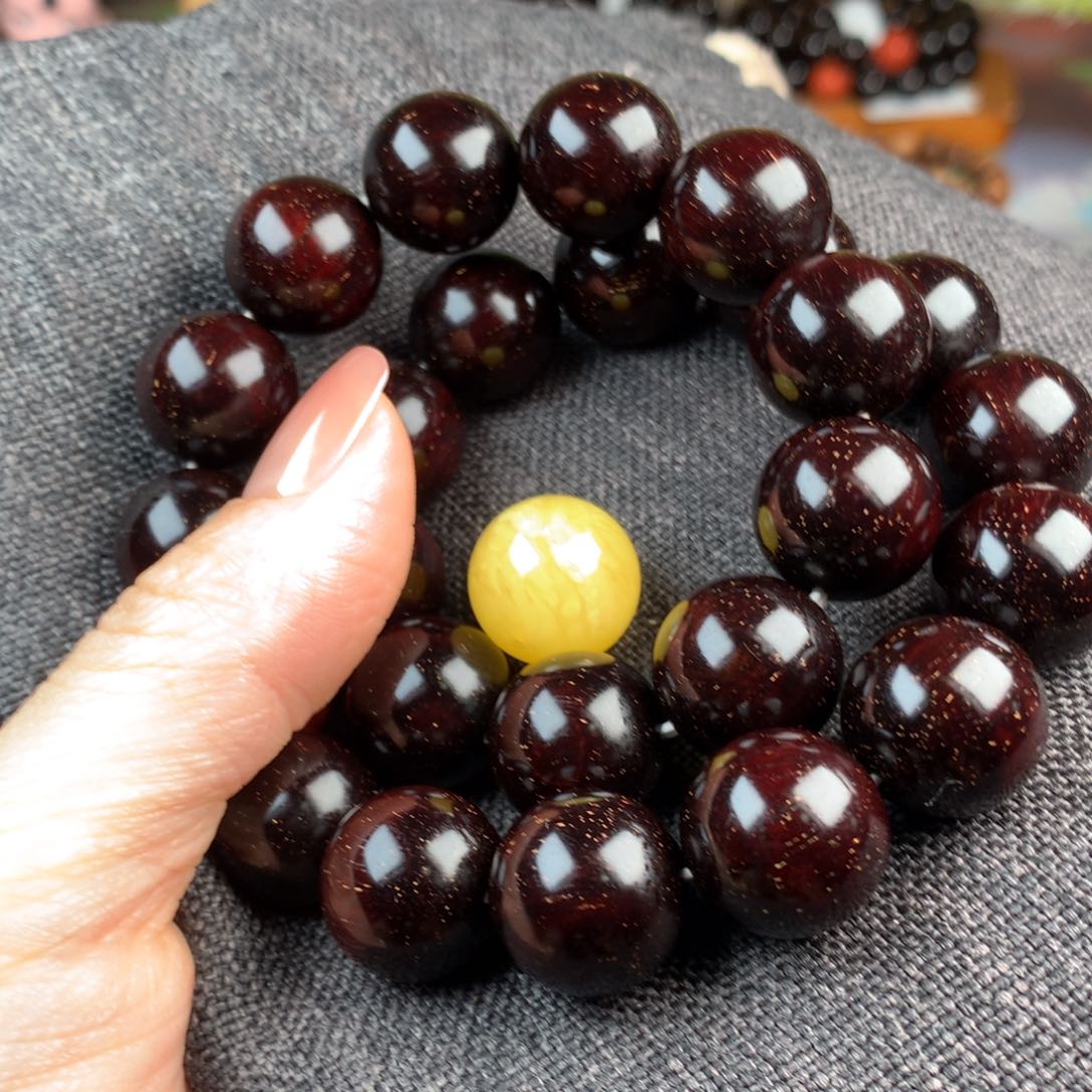 小叶紫檀手串/手链G****が檀香紫檀定制