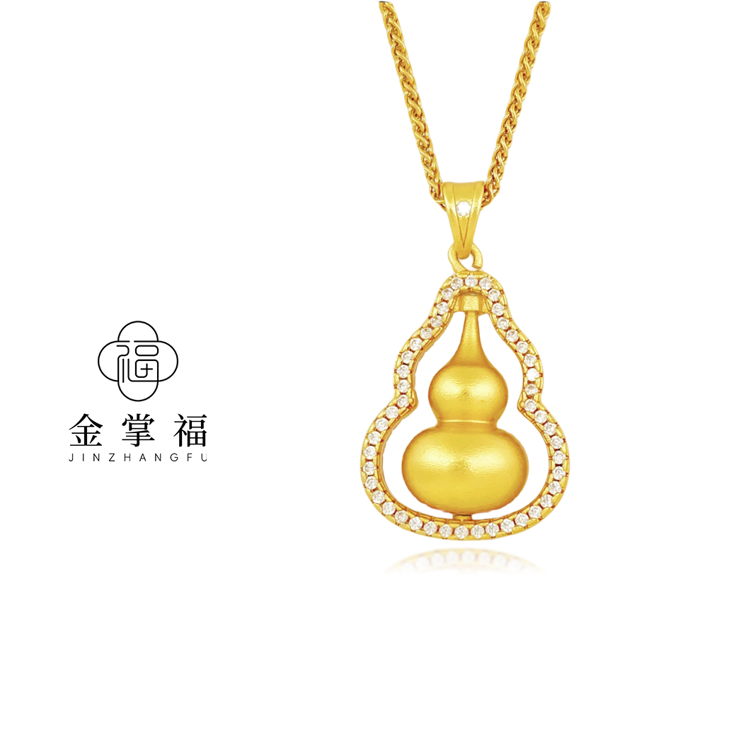 铜合金项链 新款国风时来运转葫芦项链女款轻奢时尚百搭不掉色ins