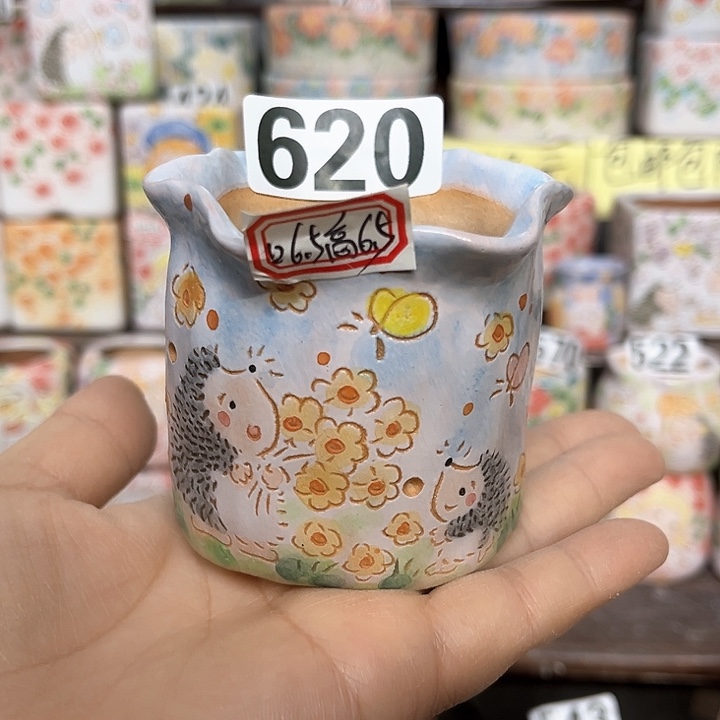 红陶手工多肉植物花盆