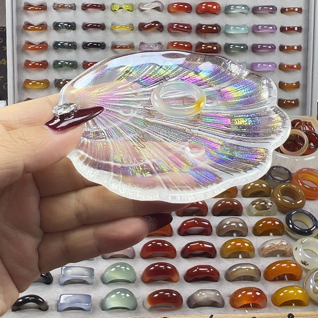 玛瑙/玉髓未镶嵌戒指B15不退换17港15