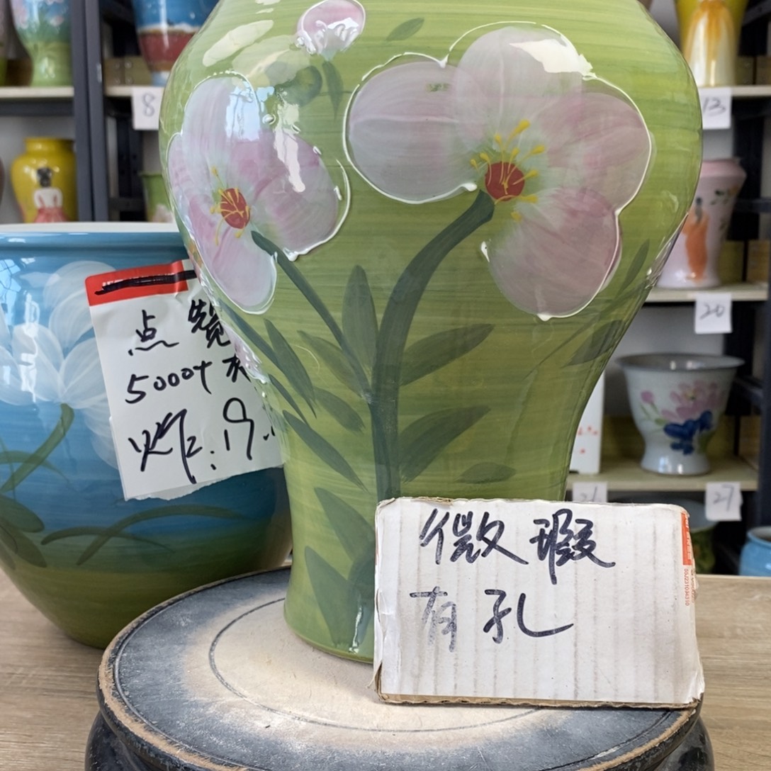 景德镇手工手绘陶瓷花盆