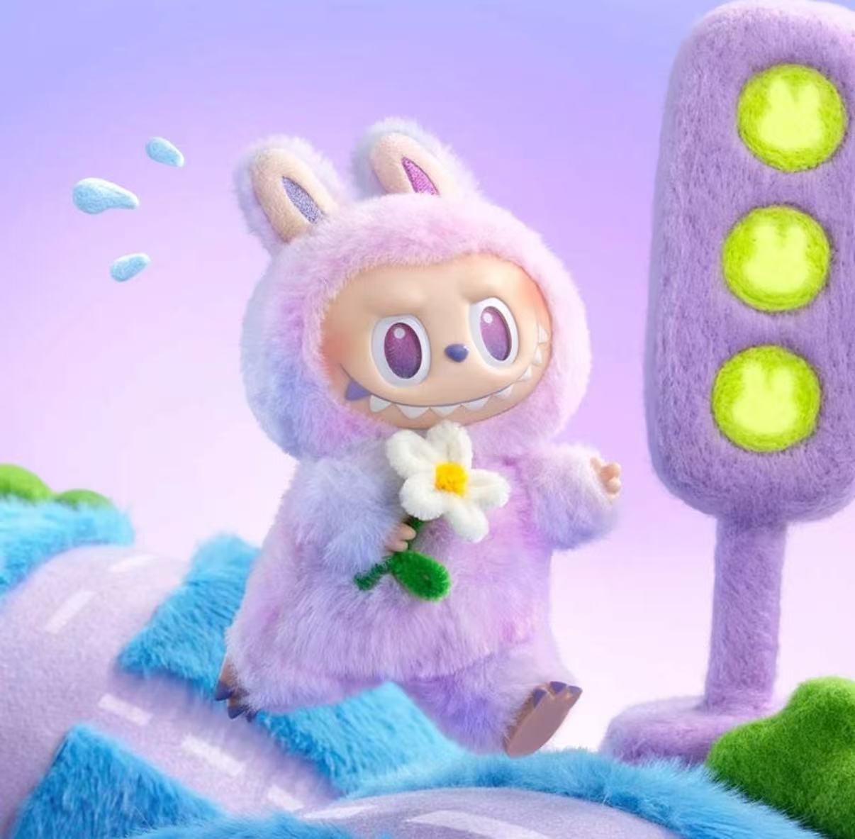 【默认开盒】春日 花花 labubu 一个  潮玩盲盒