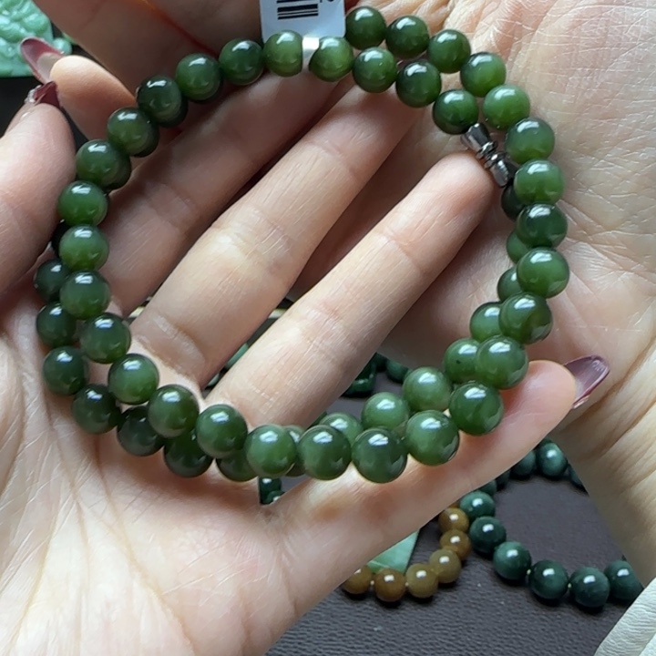 和田玉（碧玉）项链未镶嵌