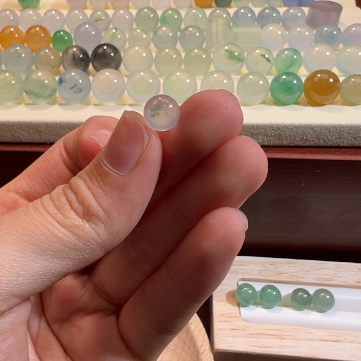 翡翠散珠天然缅甸翡翠A货7.3