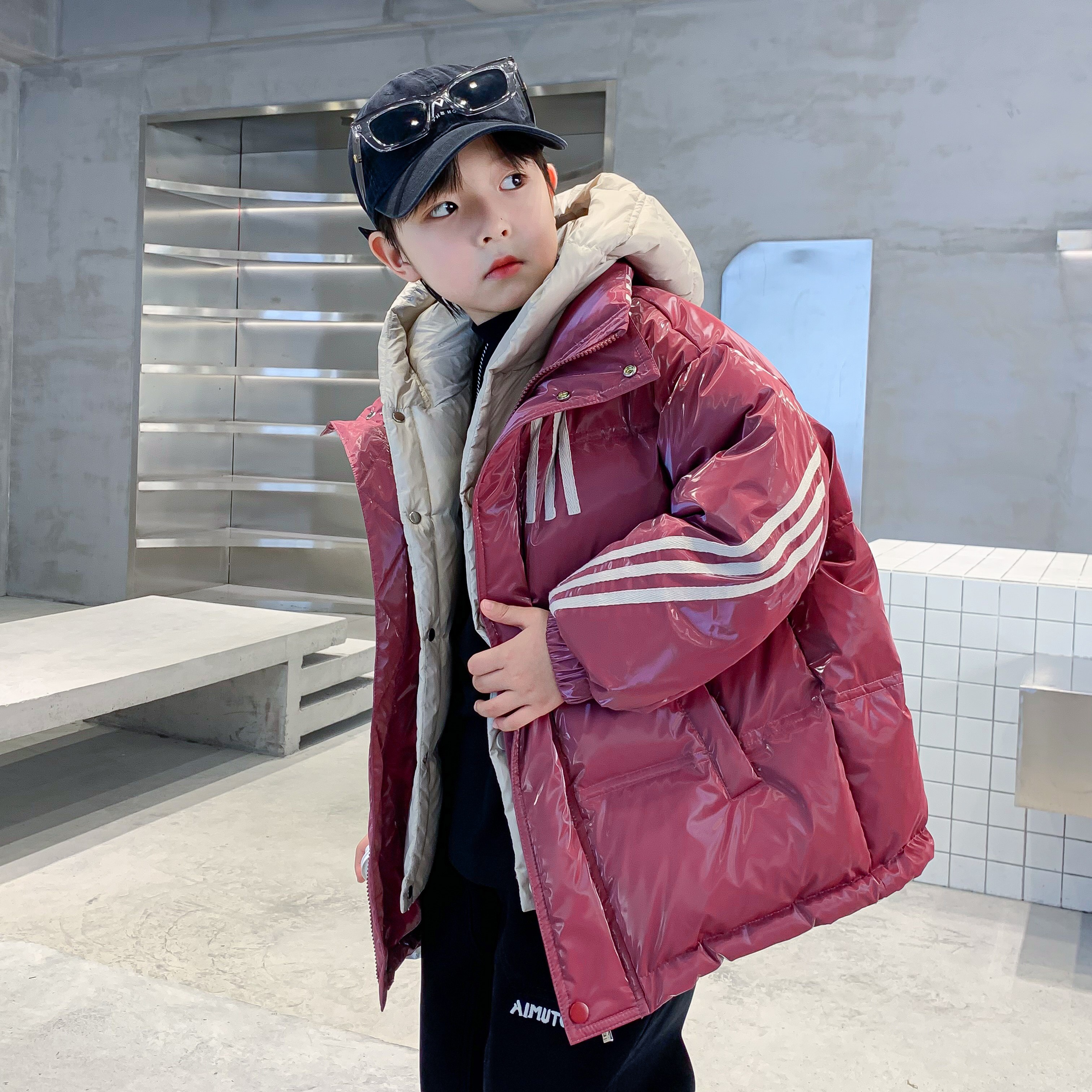 【现货现发】韩版男童冬季加厚羽绒服保暖外套K234YRF3716