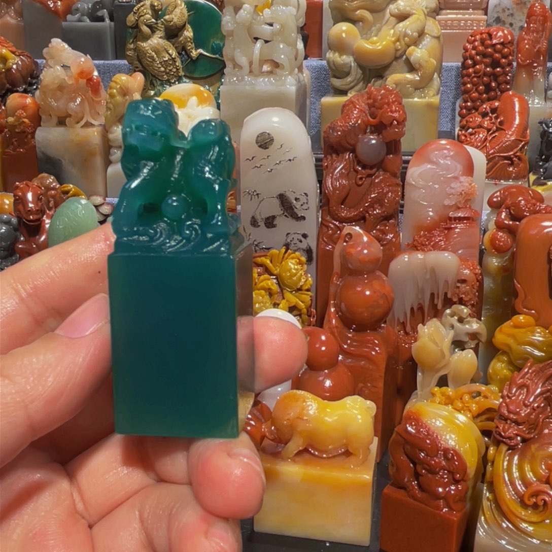 寿山石印石精美石雕工艺