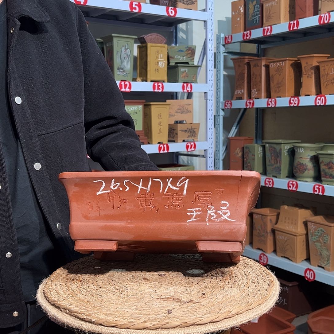 天心紫砂手工花盆