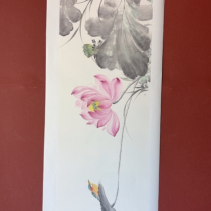 国画听兰老师花鸟