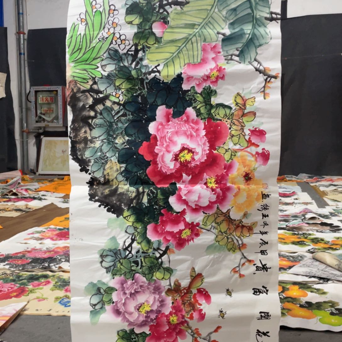 国画国画作品画心一张