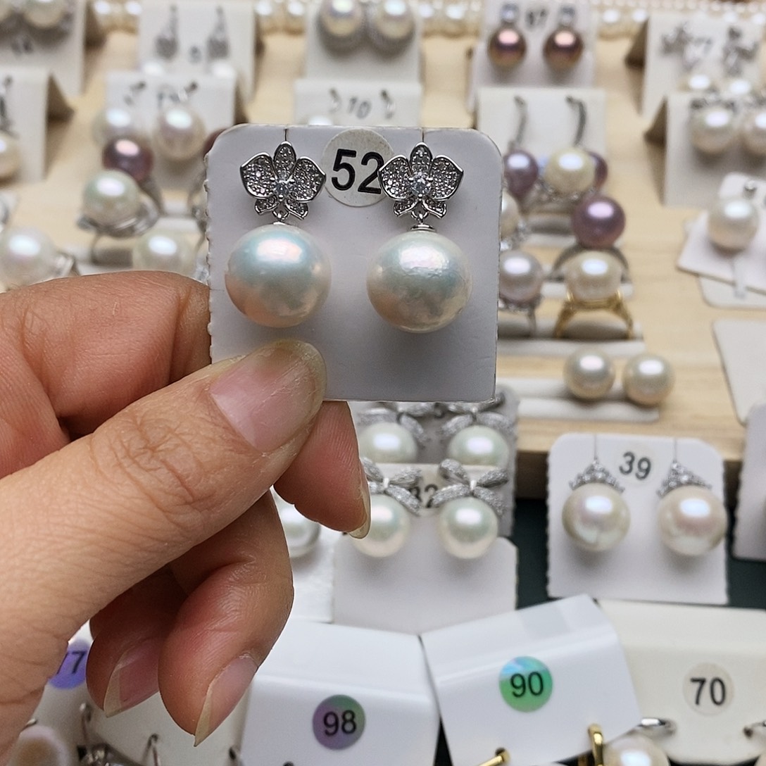 淡水珍珠银S925镶嵌颈饰