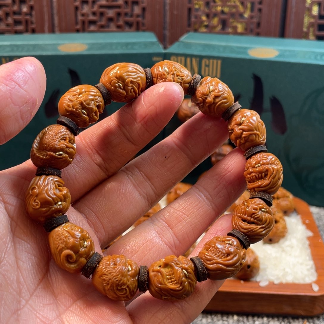 扣***珠橄榄核手串/手链橄榄核