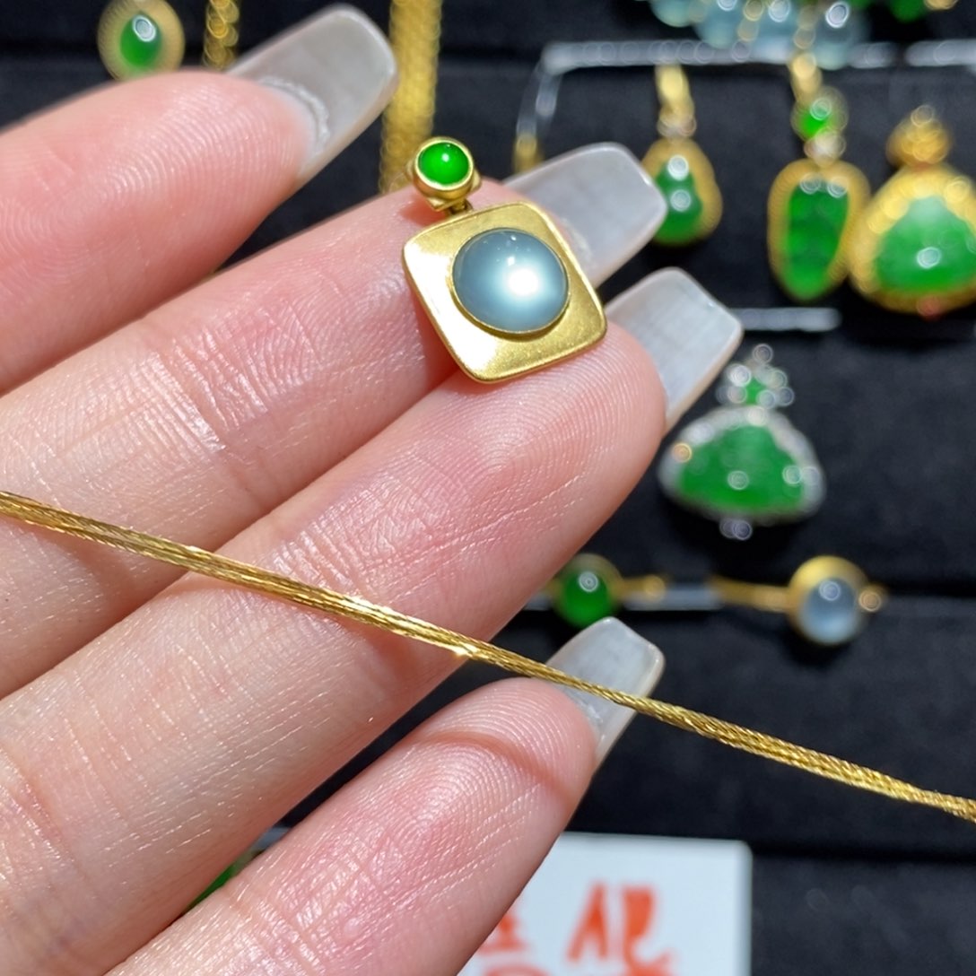 翡翠颈饰18K金镶嵌2455788