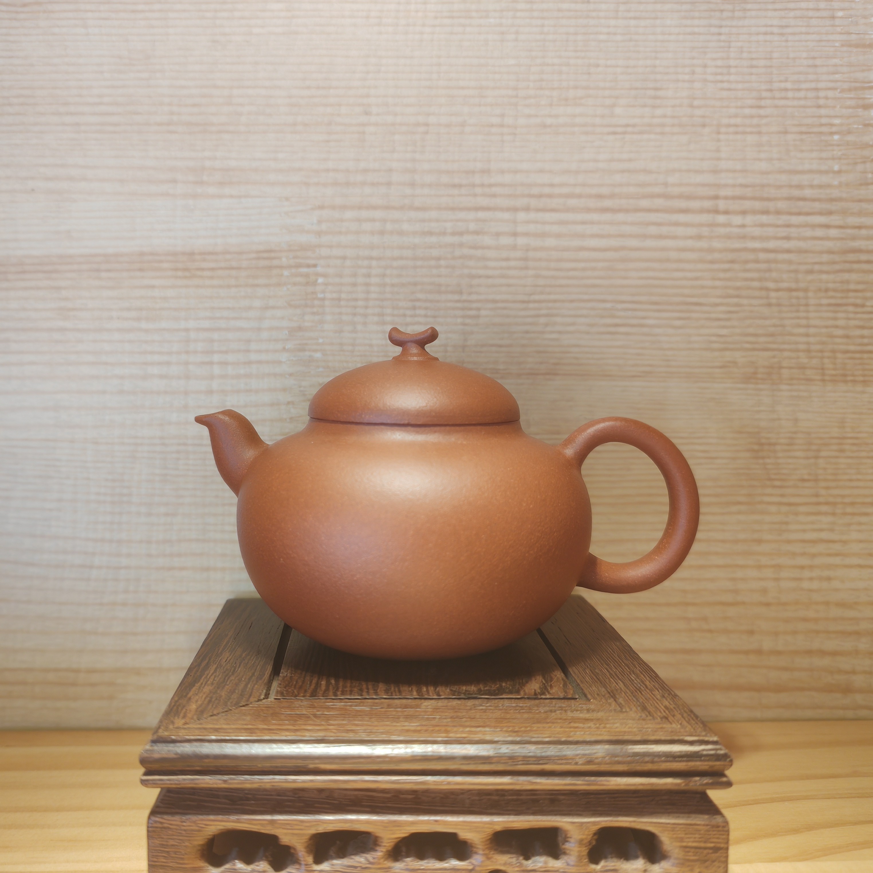 山西平定紫砂宝葫芦壶120mL原矿老红泥半手精工精品茶壶紫砂壶