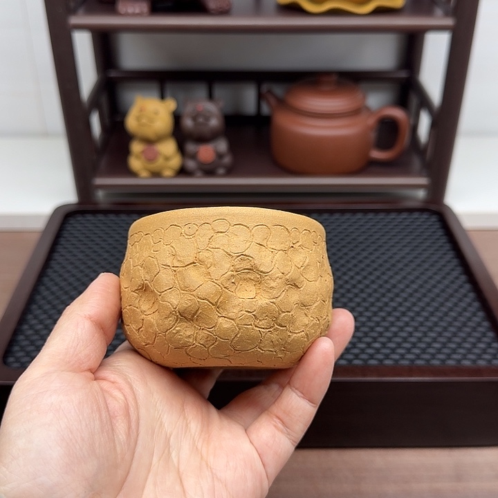 铿***炼茶案段泥全手工供春主人杯