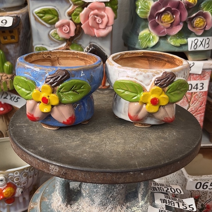 粗陶材质多肉花盆