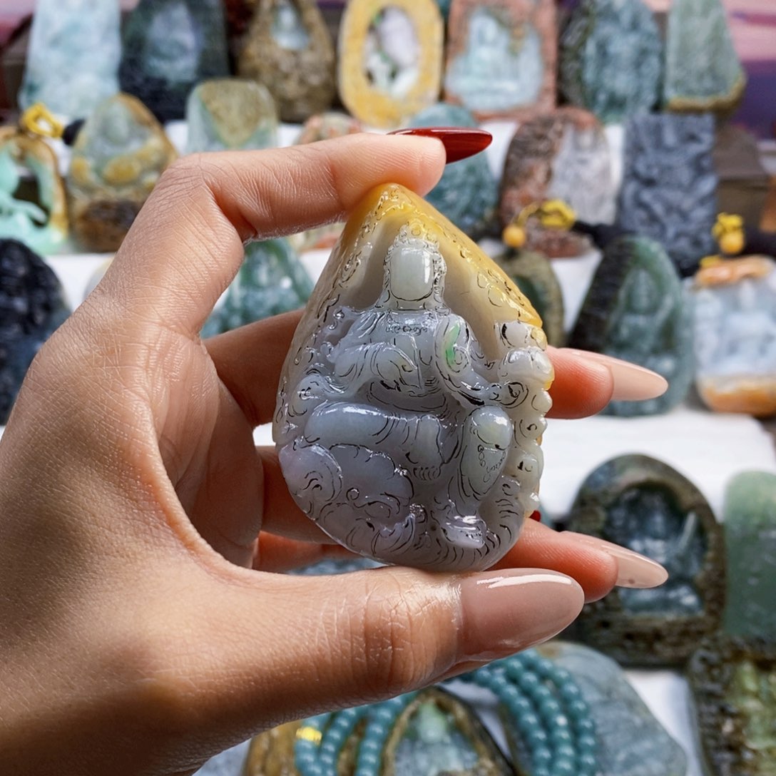 甜***击定制翡翠未镶嵌翡翠定制链接