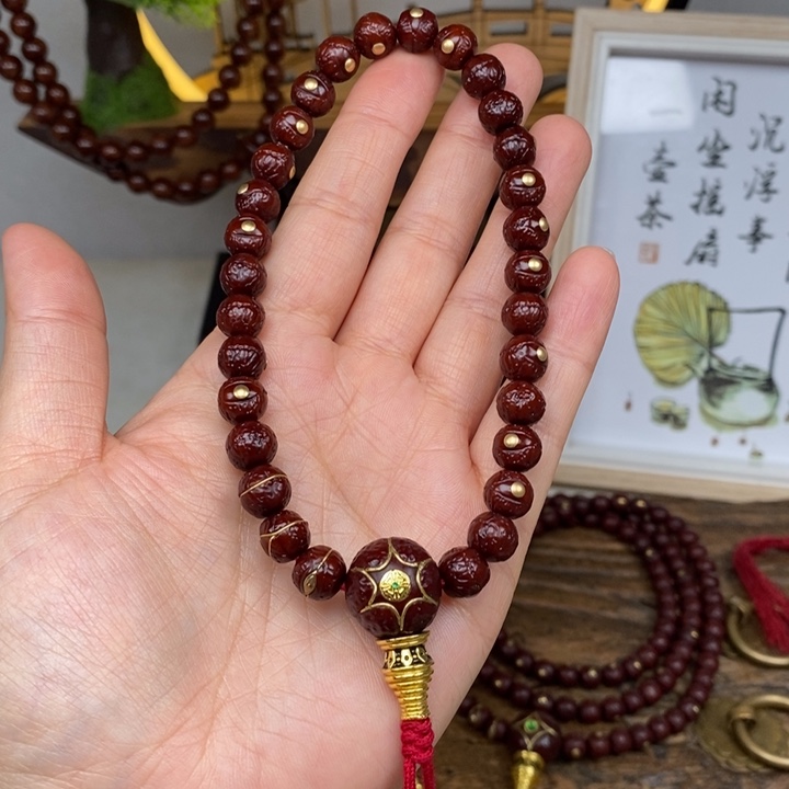 凤眼菩提吊坠8.5 罗眼手持