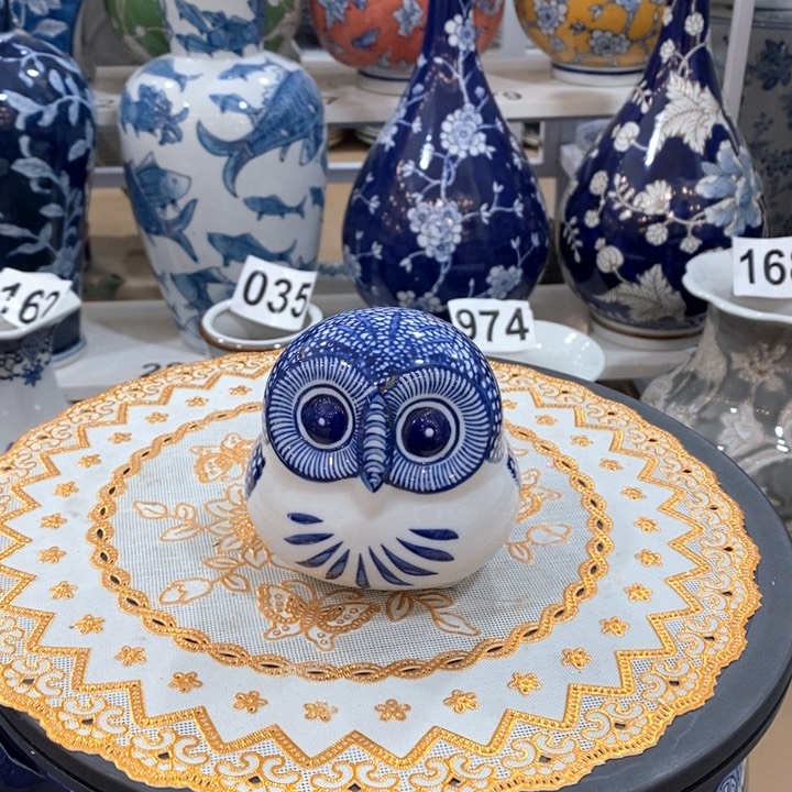 【闪购商品】摆件陶瓷猫头鹰福利摆件