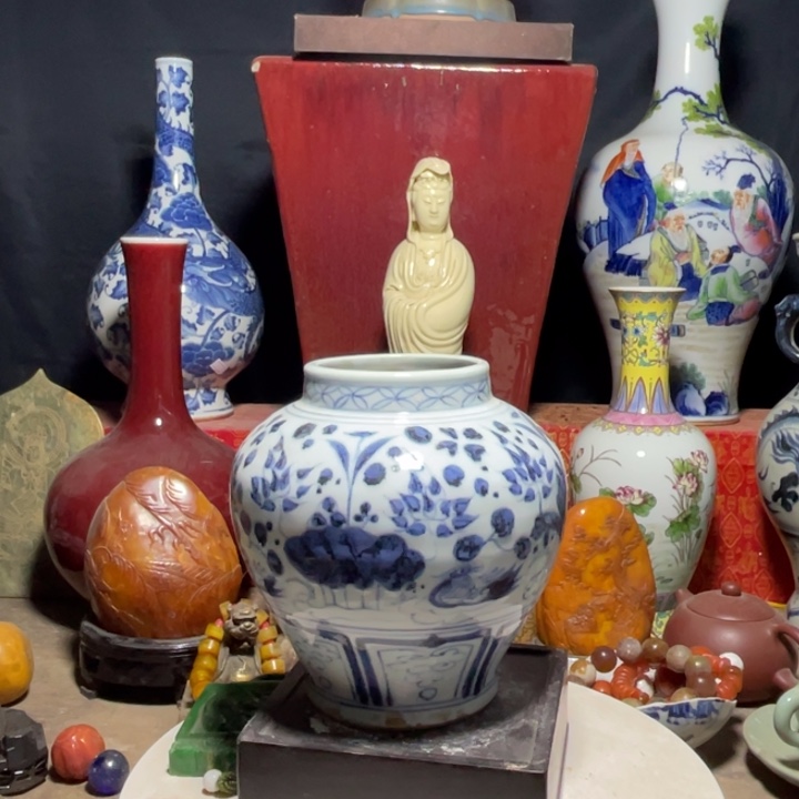 瓷片青花瓷器手工制作