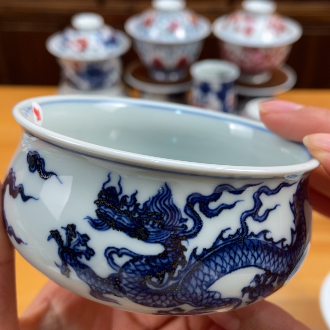 手绘现代茶具非古董