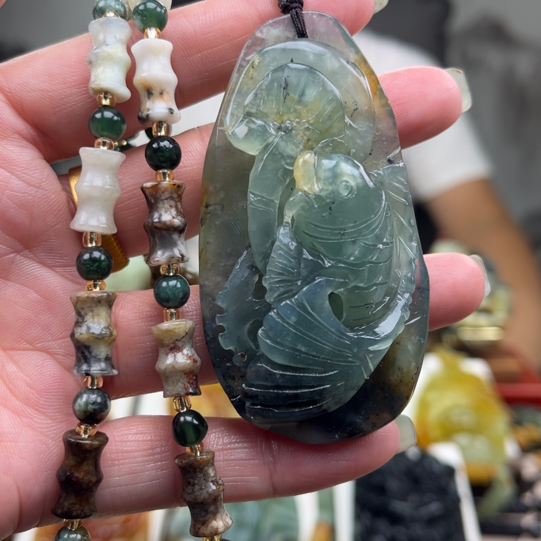 岫玉未镶嵌挂件挂件