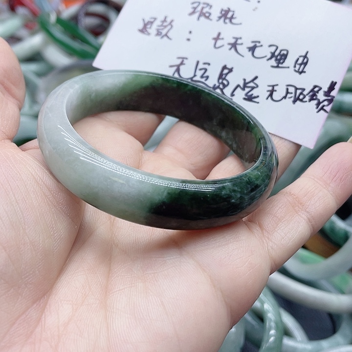 玻璃非金属手镯黑色