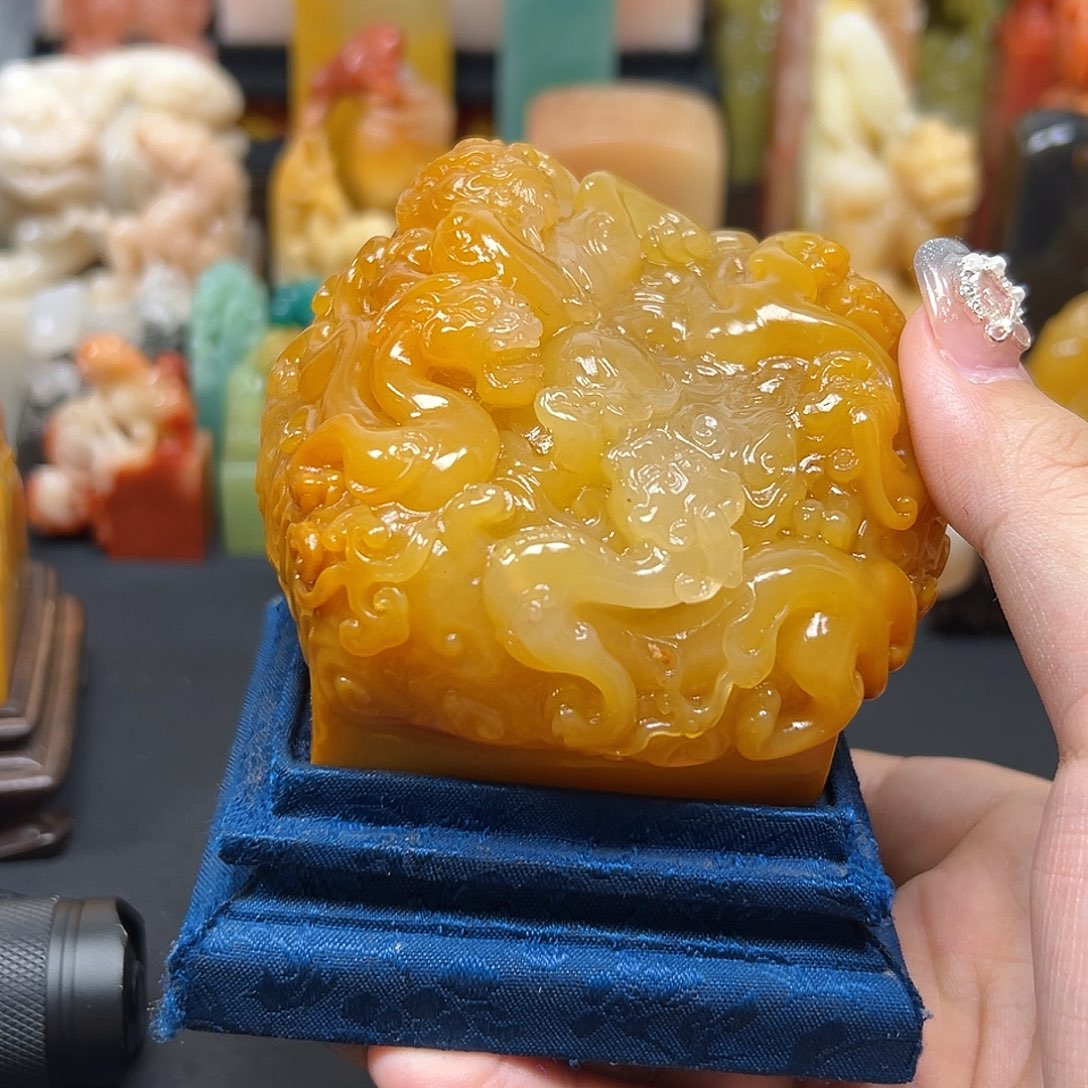 寿山石一**电印章雕刻工艺