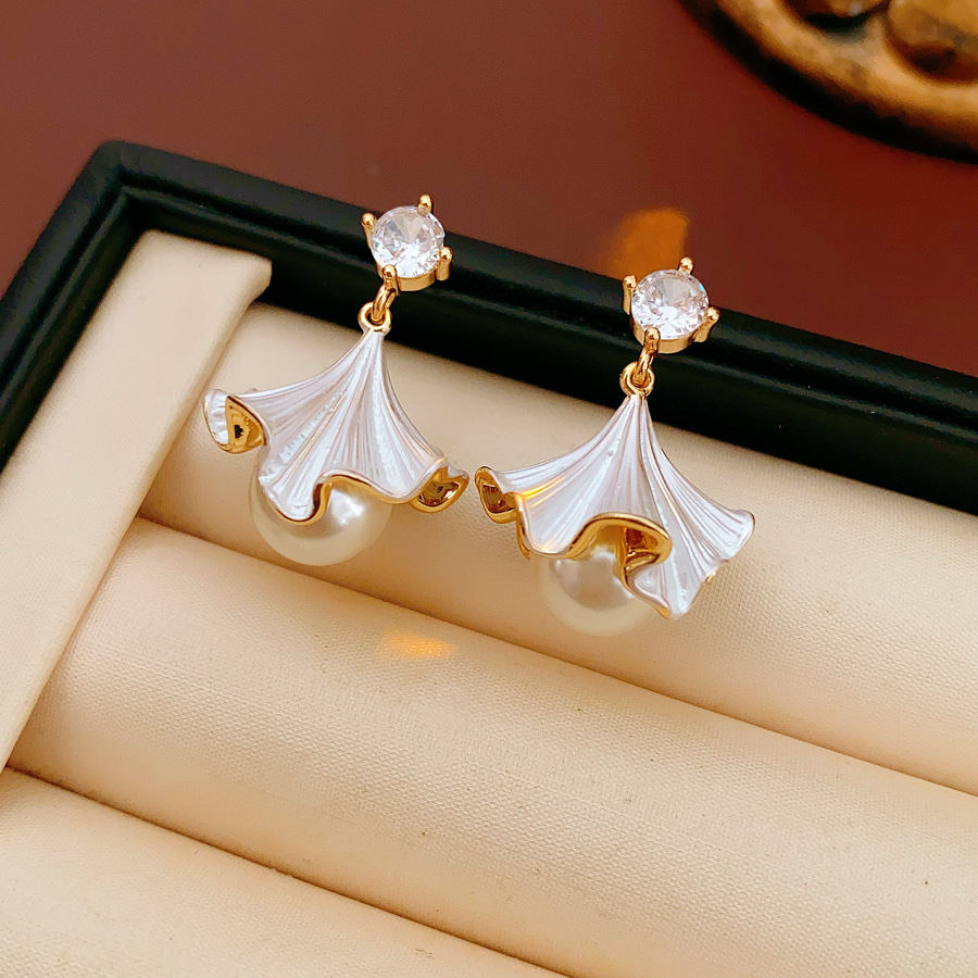 铜合金耳饰 HL123【TITI专属】秋冬复古银杏叶耳钉