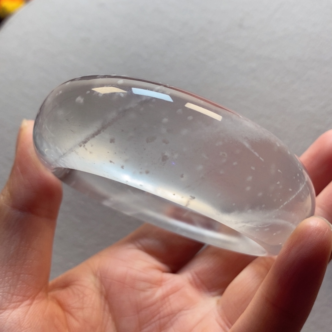 石英质玉手镯未镶嵌欢*紫