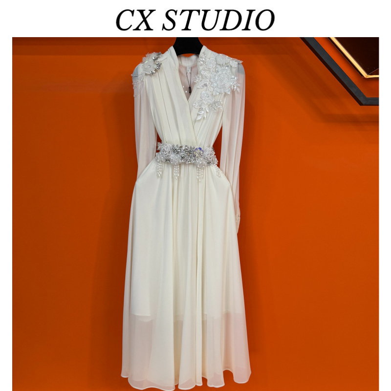 YC编码51 经典收腰轻奢时尚夏季连衣裙（定制女装）CX55