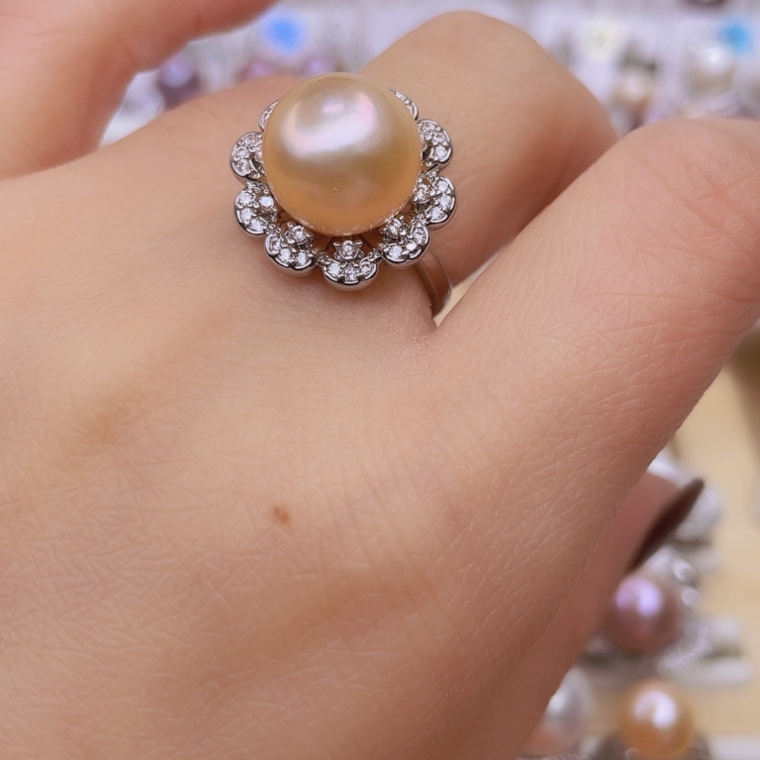 未镶嵌淡水珍珠戒指