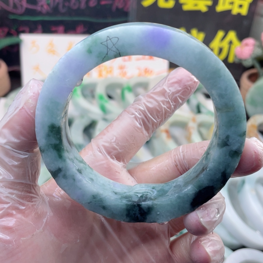 定制翡翠未镶嵌纯天然A货翡翠手镯