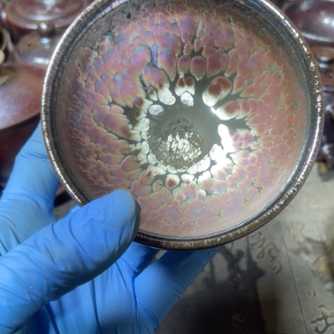 茶盏?****付建阳建盏微瑕油滴